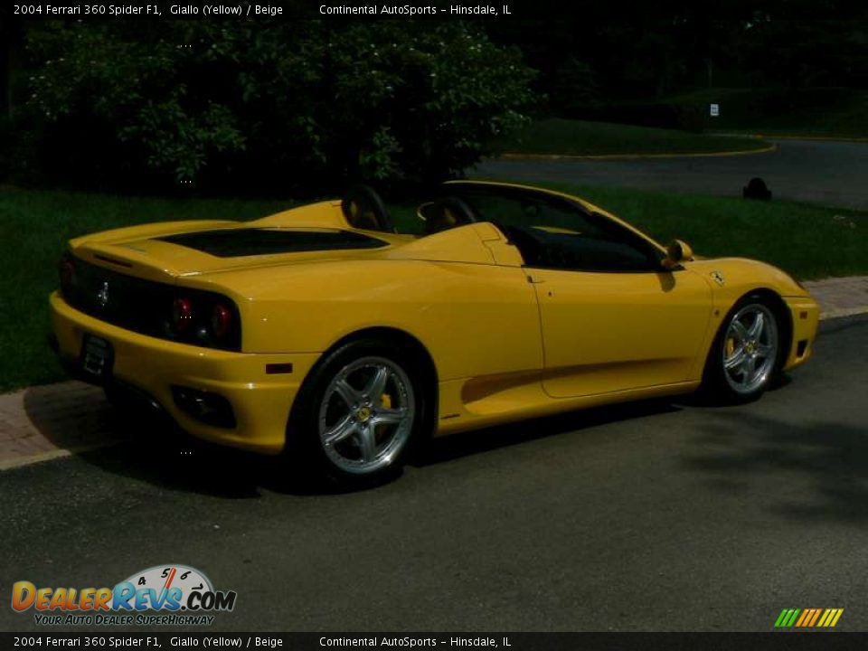 2004 Ferrari 360 Spider F1 Giallo (Yellow) / Beige Photo #3