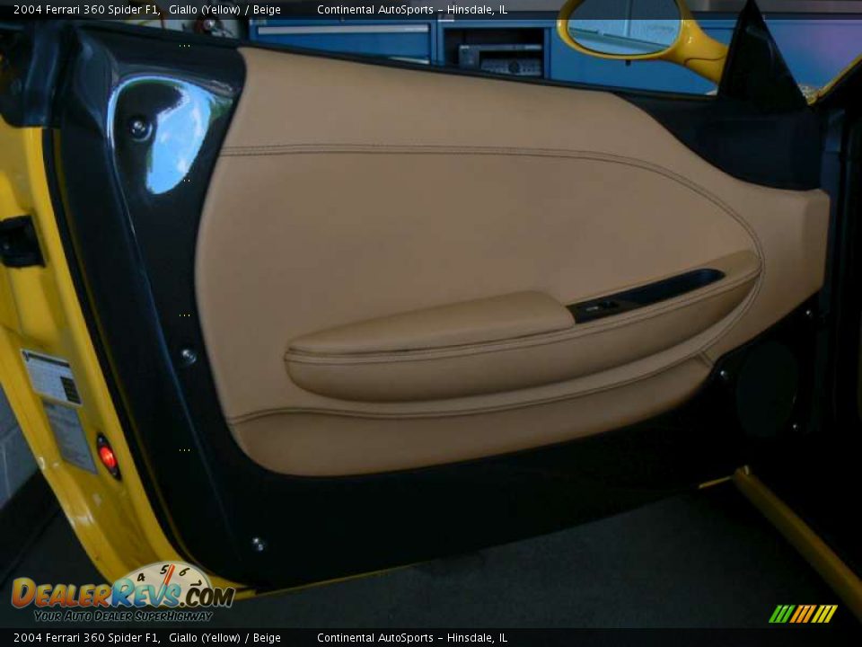 2004 Ferrari 360 Spider F1 Giallo (Yellow) / Beige Photo #5