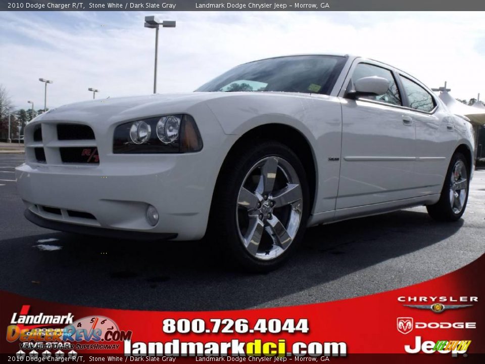 2010 Dodge Charger R/T Stone White / Dark Slate Gray Photo #1