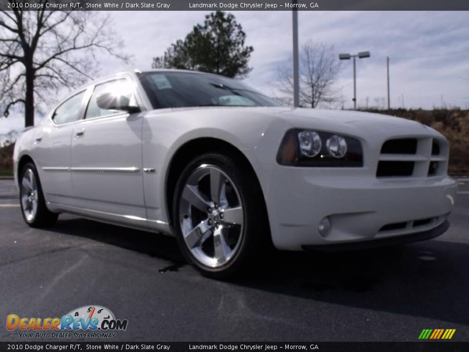 2010 Dodge Charger R/T Stone White / Dark Slate Gray Photo #4