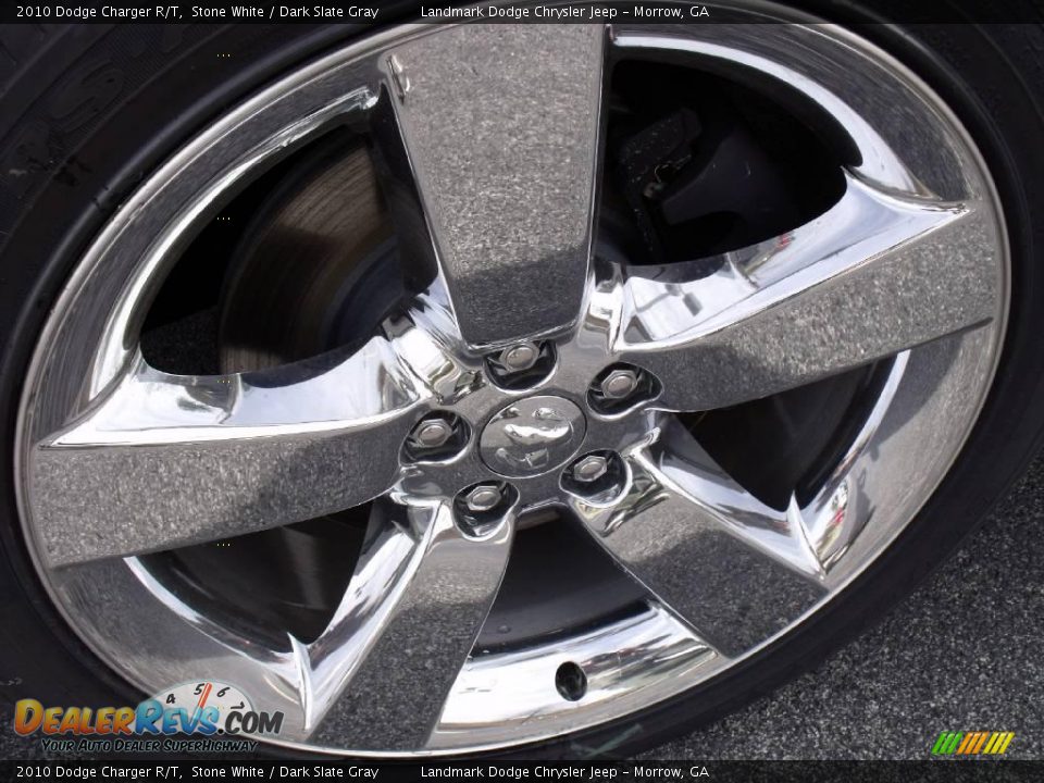 2010 Dodge Charger R/T Stone White / Dark Slate Gray Photo #5