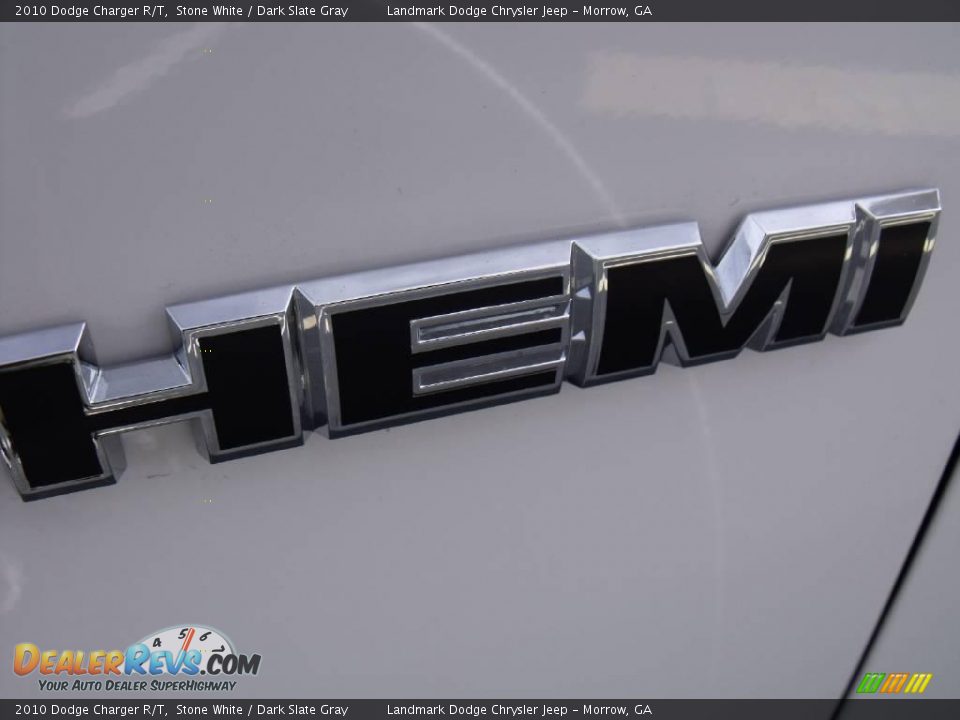 2010 Dodge Charger R/T Stone White / Dark Slate Gray Photo #6