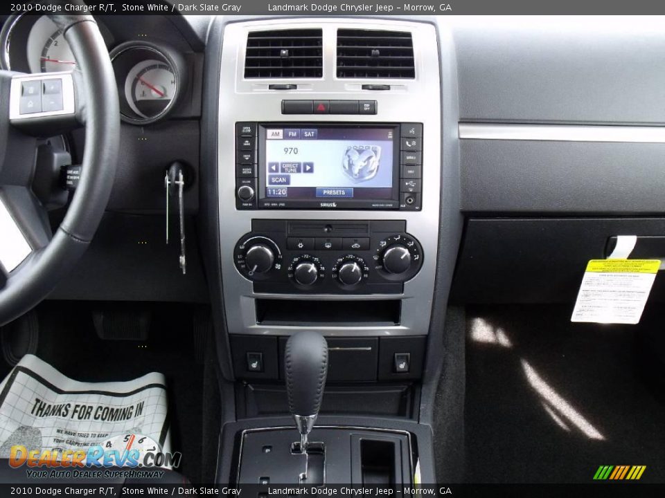 2010 Dodge Charger R/T Stone White / Dark Slate Gray Photo #12