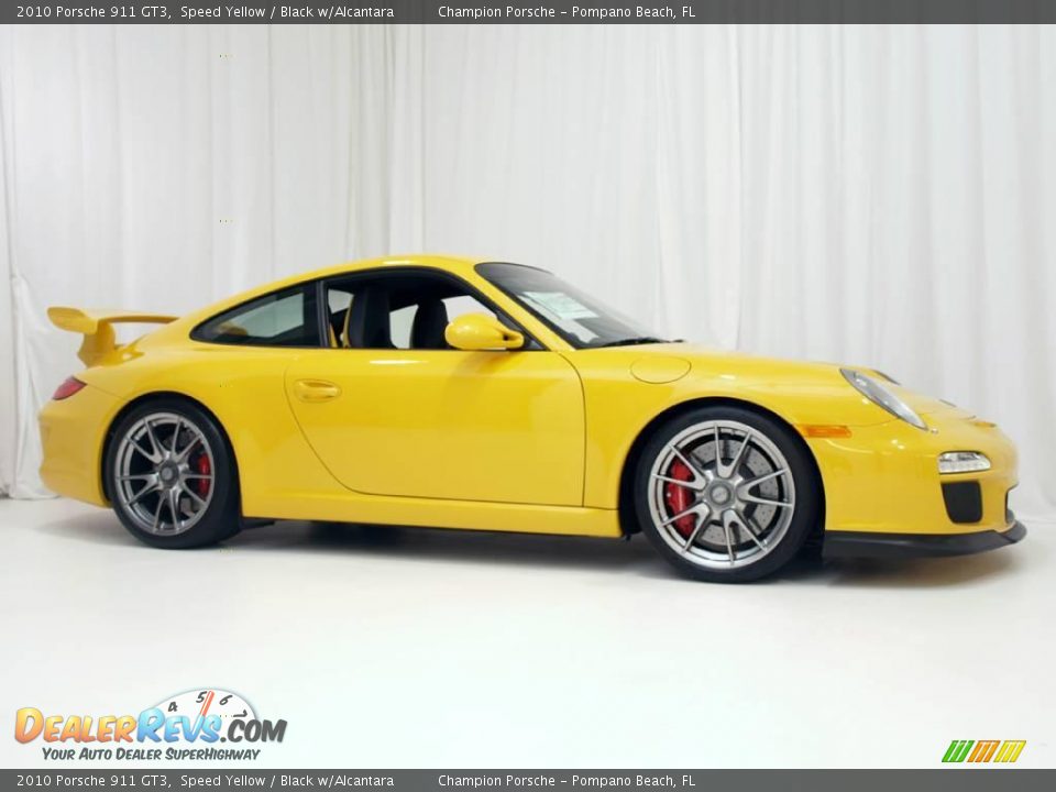 2010 Porsche 911 GT3 Speed Yellow / Black w/Alcantara Photo #3
