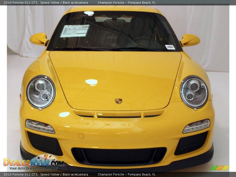 2010 Porsche 911 GT3 Speed Yellow / Black w/Alcantara Photo #4