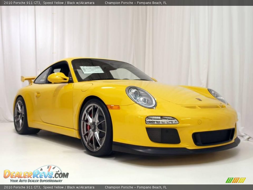 2010 Porsche 911 GT3 Speed Yellow / Black w/Alcantara Photo #5