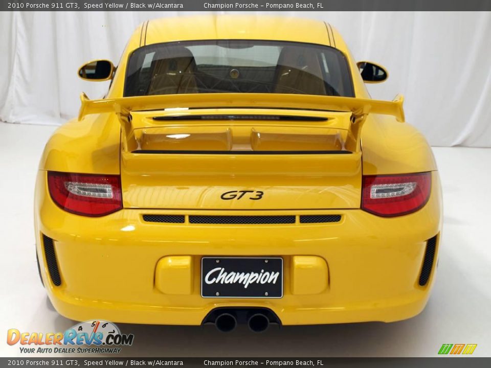 2010 Porsche 911 GT3 Speed Yellow / Black w/Alcantara Photo #6