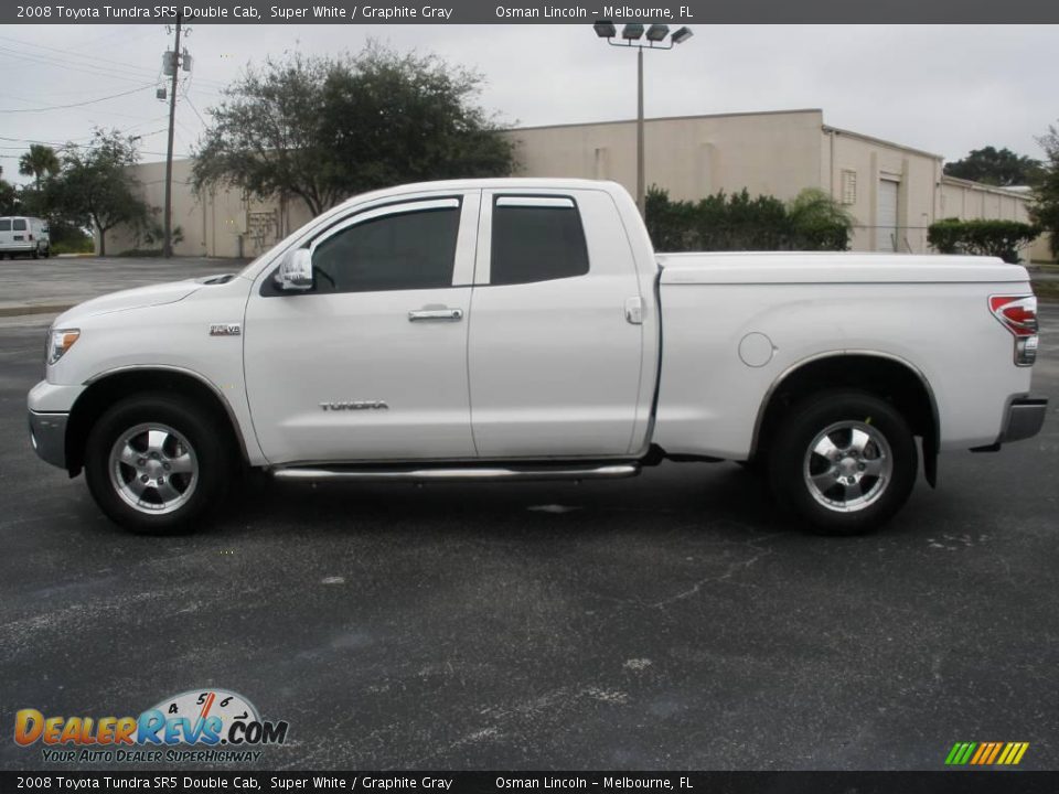 2008 toyota tundra double cab white #6