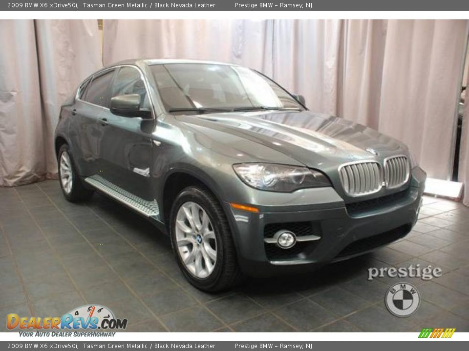2009 BMW X6 xDrive50i Tasman Green Metallic / Black Nevada Leather Photo #3