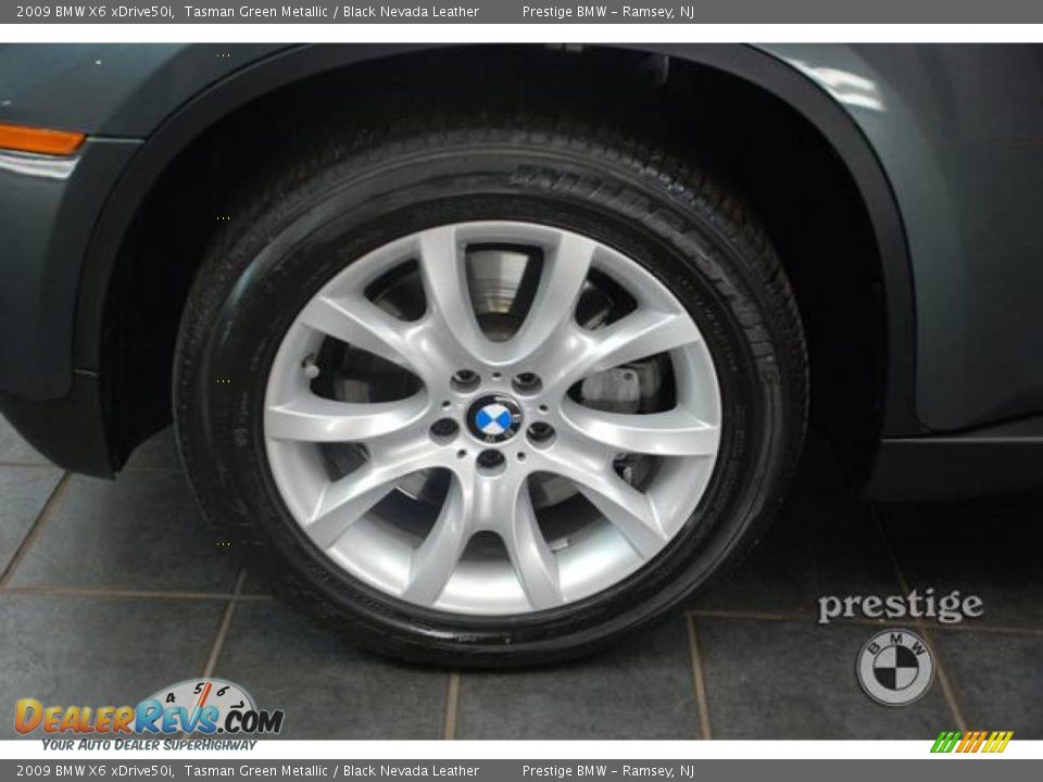 2009 BMW X6 xDrive50i Tasman Green Metallic / Black Nevada Leather Photo #5