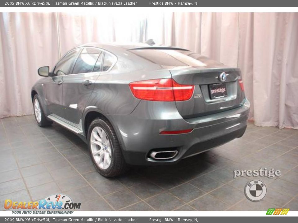 2009 BMW X6 xDrive50i Tasman Green Metallic / Black Nevada Leather Photo #6