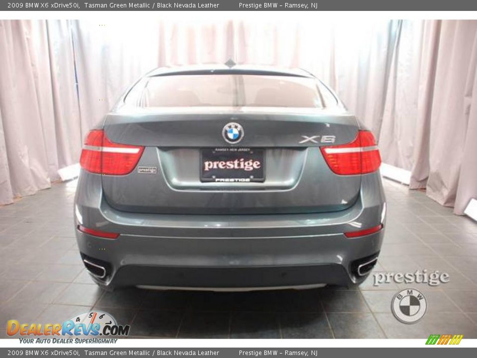 2009 BMW X6 xDrive50i Tasman Green Metallic / Black Nevada Leather Photo #7