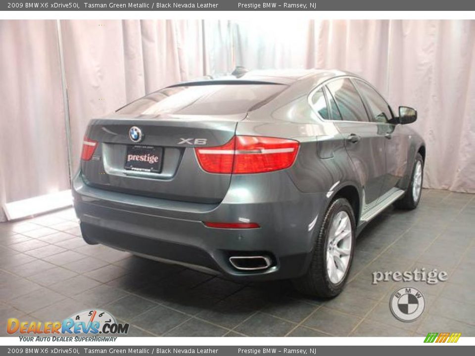 2009 BMW X6 xDrive50i Tasman Green Metallic / Black Nevada Leather Photo #8