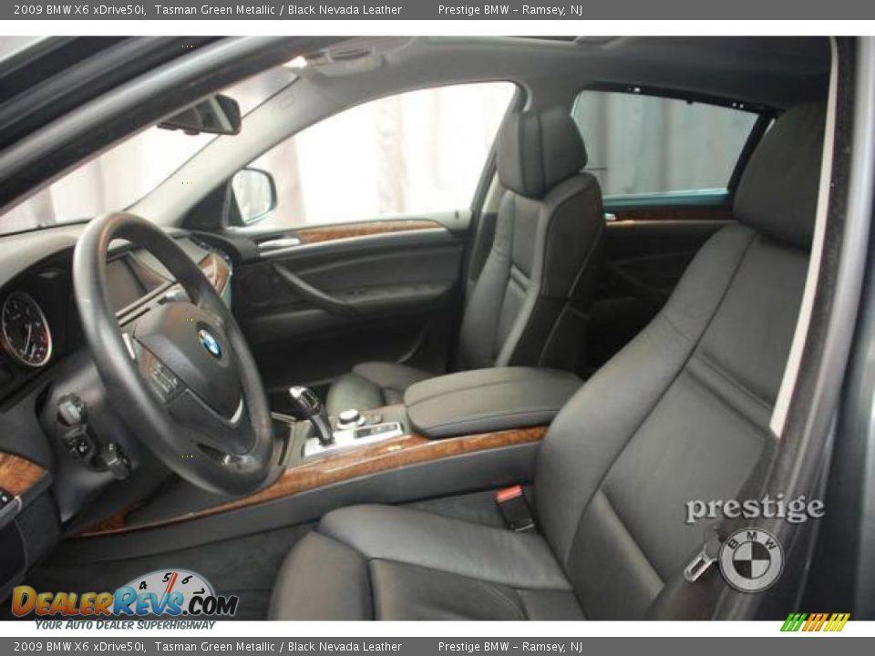 2009 BMW X6 xDrive50i Tasman Green Metallic / Black Nevada Leather Photo #9