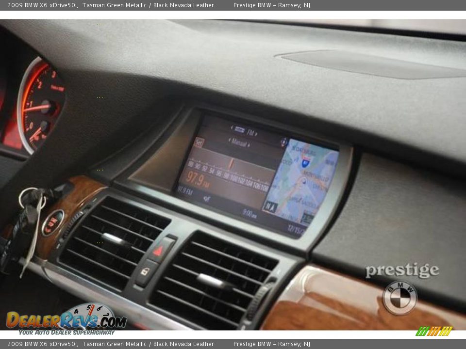 2009 BMW X6 xDrive50i Tasman Green Metallic / Black Nevada Leather Photo #15