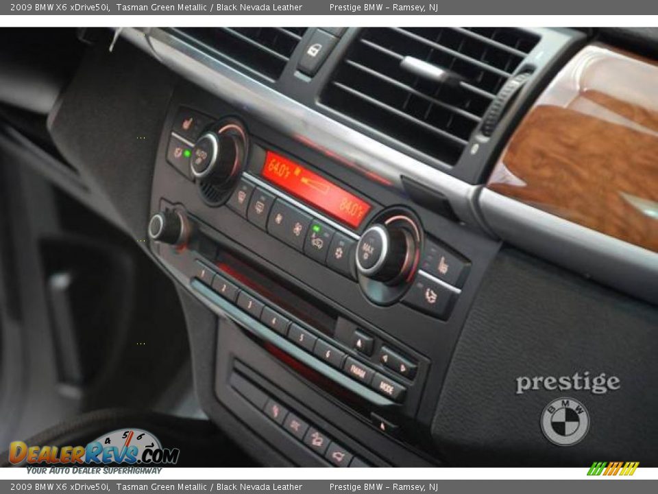 2009 BMW X6 xDrive50i Tasman Green Metallic / Black Nevada Leather Photo #16