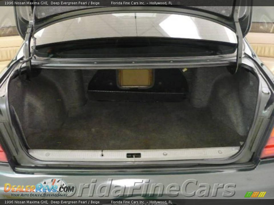 1996 Nissan Maxima GXE Deep Evergreen Pearl / Beige Photo #8