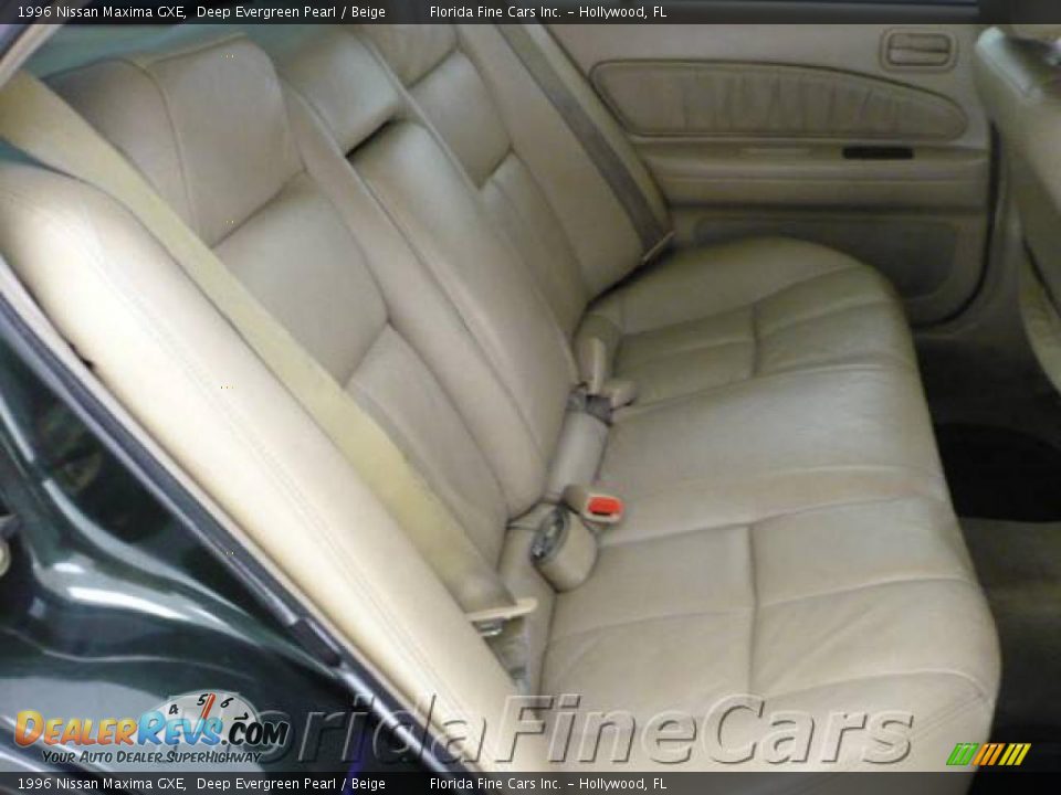 1996 Nissan Maxima GXE Deep Evergreen Pearl / Beige Photo #12