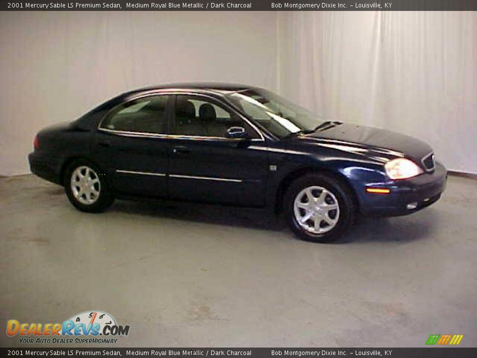 2001 Mercury Sable LS Premium Sedan Medium Royal Blue Metallic / Dark Charcoal Photo #3