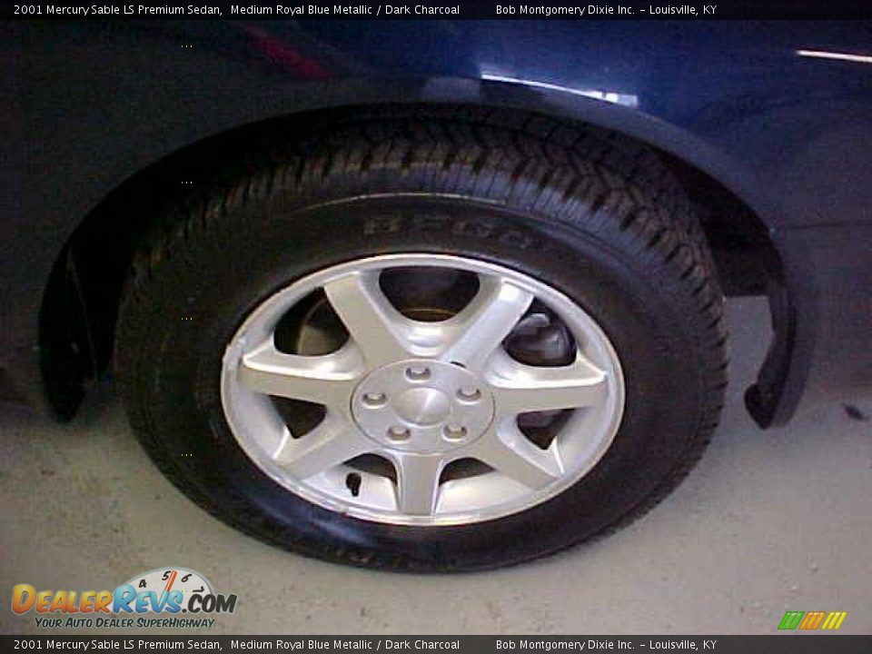 2001 Mercury Sable LS Premium Sedan Medium Royal Blue Metallic / Dark Charcoal Photo #4