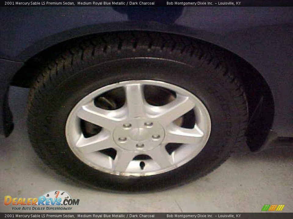 2001 Mercury Sable LS Premium Sedan Medium Royal Blue Metallic / Dark Charcoal Photo #7