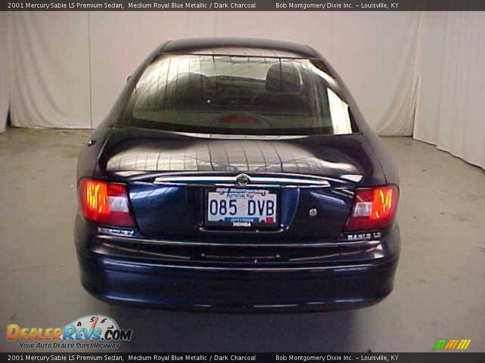 2001 Mercury Sable LS Premium Sedan Medium Royal Blue Metallic / Dark Charcoal Photo #8