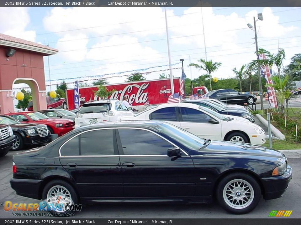 2002 BMW 5 Series 525i Sedan Jet Black / Black Photo #2
