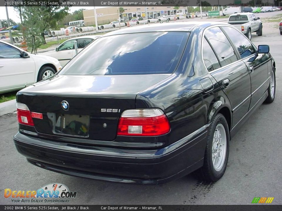 2002 BMW 5 Series 525i Sedan Jet Black / Black Photo #3