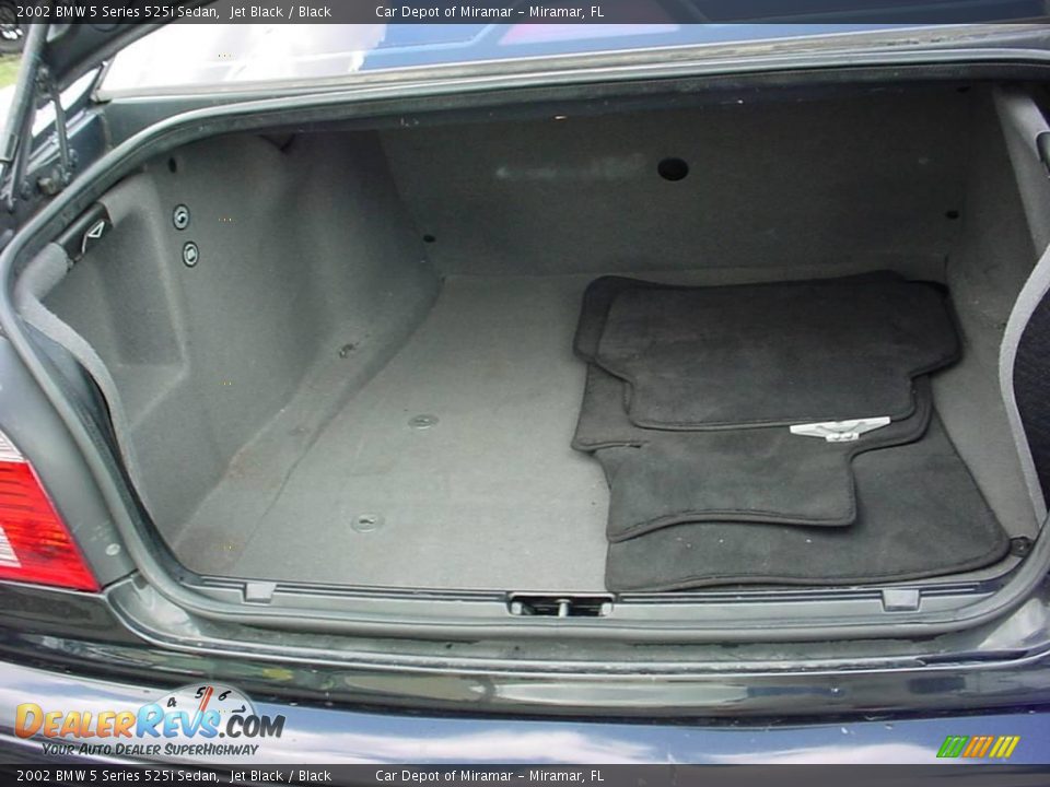2002 BMW 5 Series 525i Sedan Jet Black / Black Photo #5
