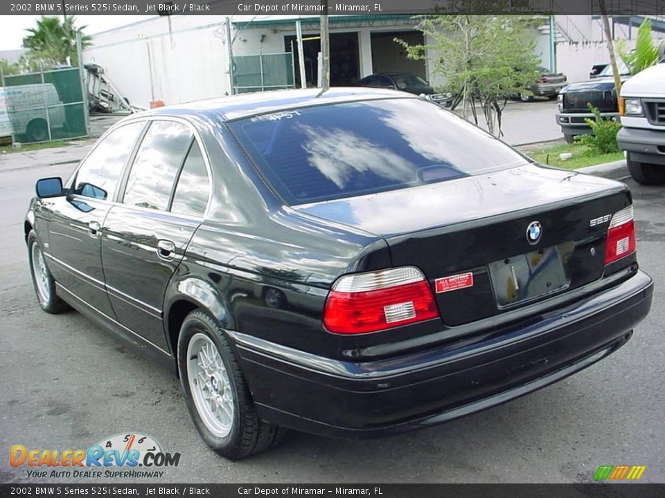 2002 BMW 5 Series 525i Sedan Jet Black / Black Photo #6