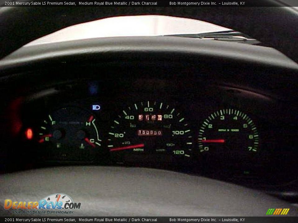 2001 Mercury Sable LS Premium Sedan Medium Royal Blue Metallic / Dark Charcoal Photo #17