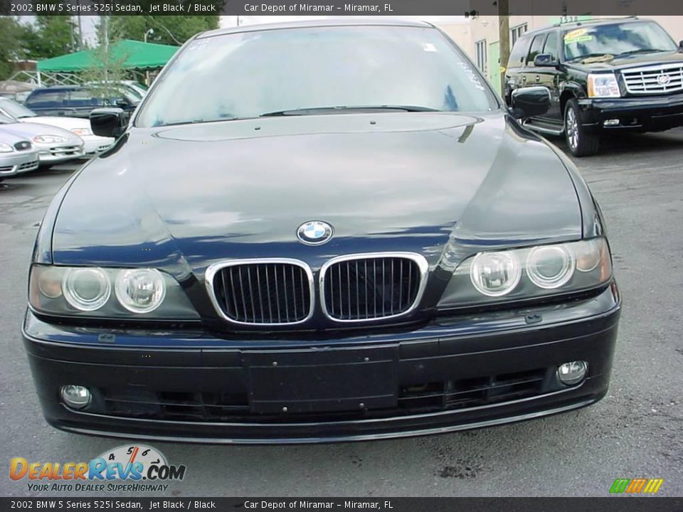 2002 BMW 5 Series 525i Sedan Jet Black / Black Photo #9