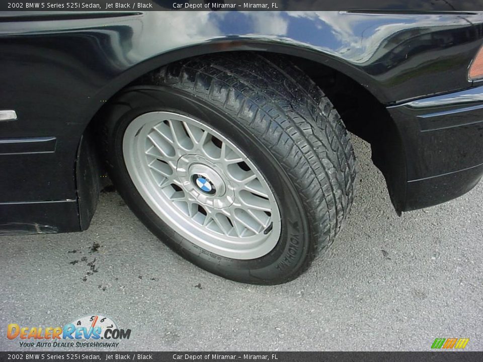 2002 BMW 5 Series 525i Sedan Jet Black / Black Photo #17