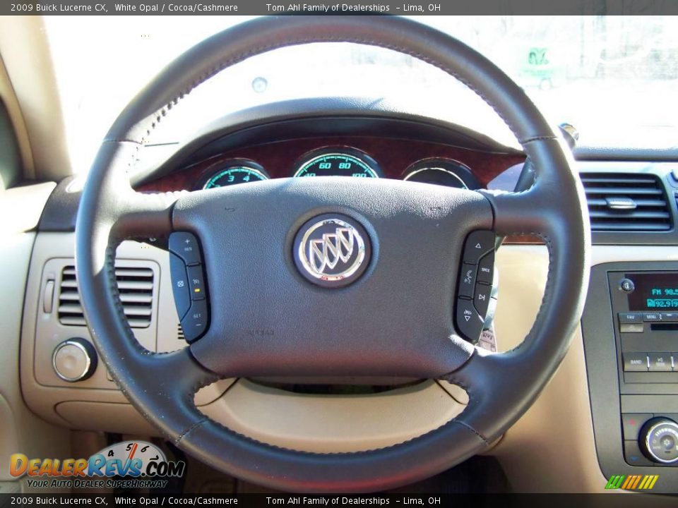 2009 Buick Lucerne CX White Opal / Cocoa/Cashmere Photo #17