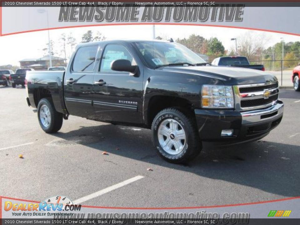 2010 Chevrolet Silverado 1500 LT Crew Cab 4x4 Black / Ebony Photo #1