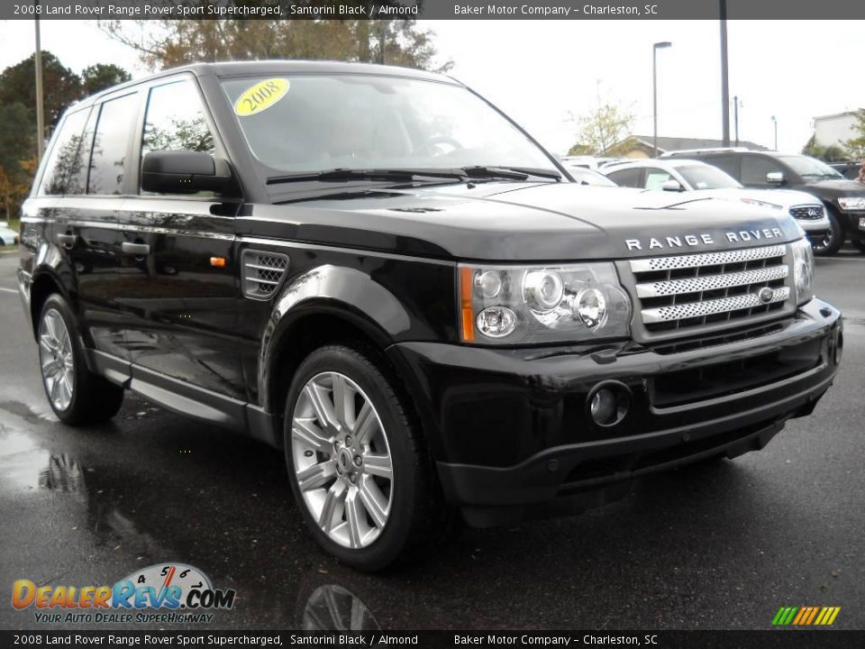 2008 Land Rover Range Rover Sport Supercharged Santorini Black / Almond Photo #1