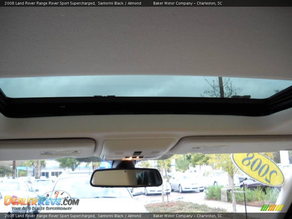 2008 Land Rover Range Rover Sport Supercharged Santorini Black / Almond Photo #4