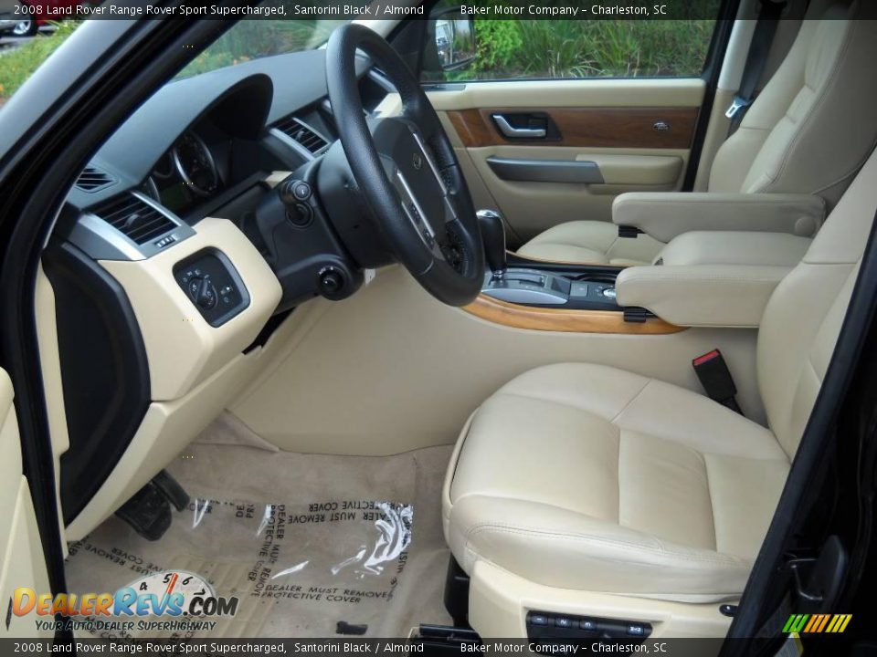 2008 Land Rover Range Rover Sport Supercharged Santorini Black / Almond Photo #5