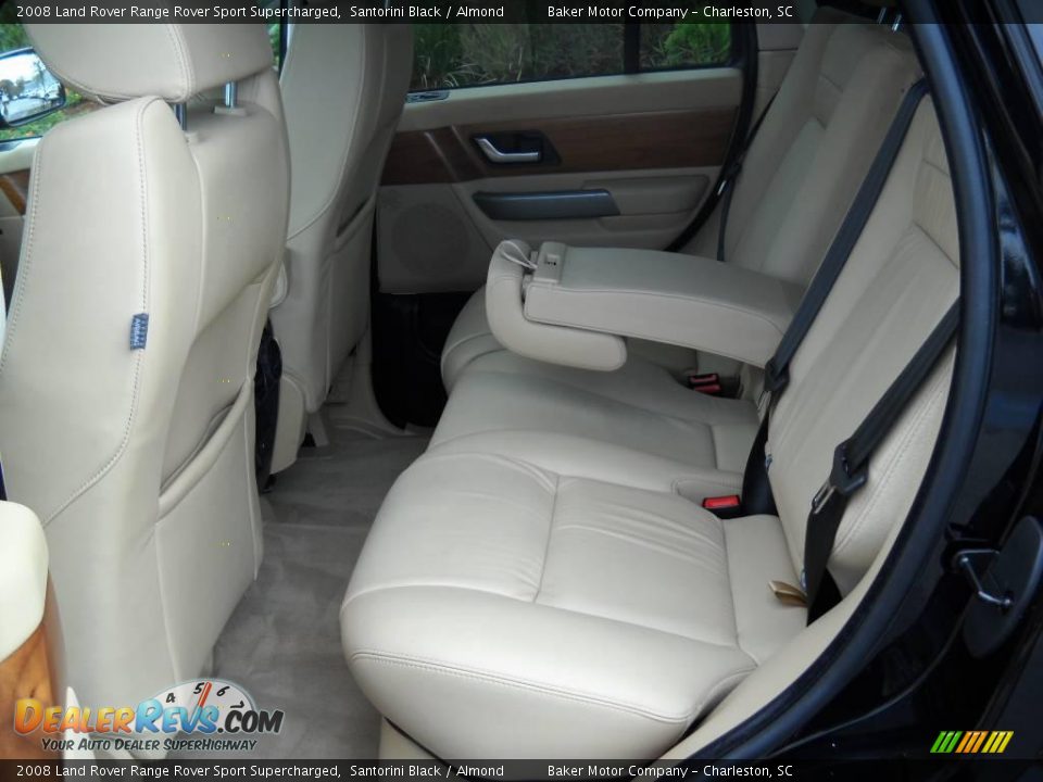 2008 Land Rover Range Rover Sport Supercharged Santorini Black / Almond Photo #7