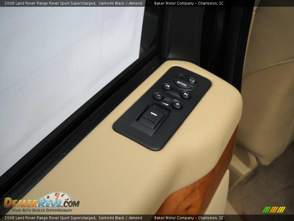 2008 Land Rover Range Rover Sport Supercharged Santorini Black / Almond Photo #8