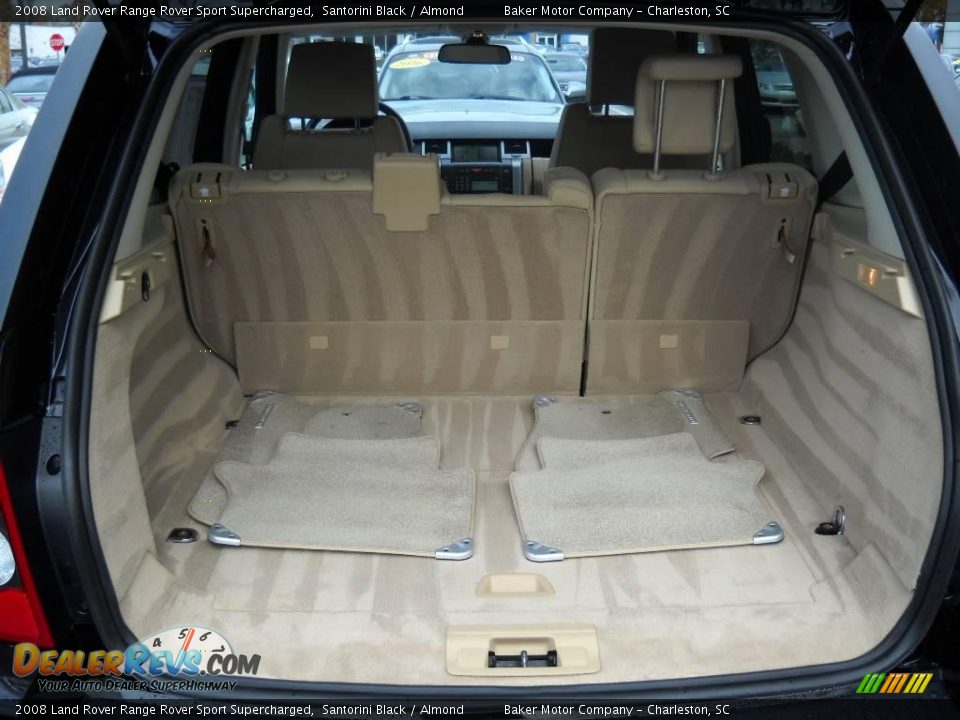 2008 Land Rover Range Rover Sport Supercharged Santorini Black / Almond Photo #9