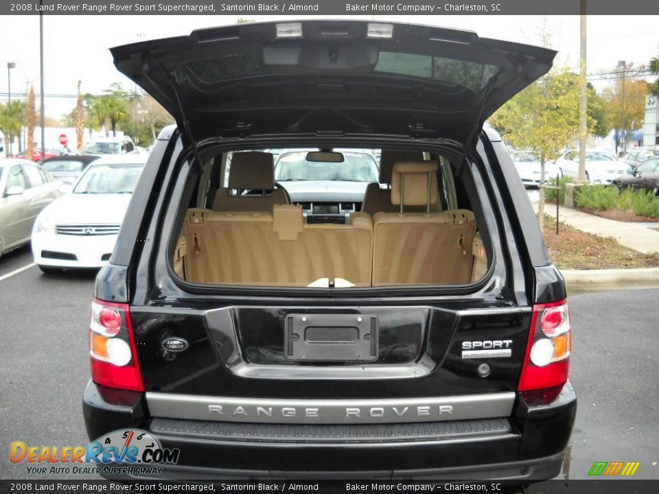 2008 Land Rover Range Rover Sport Supercharged Santorini Black / Almond Photo #10