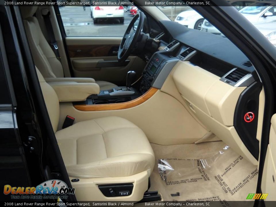 2008 Land Rover Range Rover Sport Supercharged Santorini Black / Almond Photo #13
