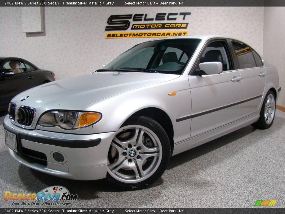 2002 BMW 3 Series 330i Sedan Titanium Silver Metallic / Grey Photo #1