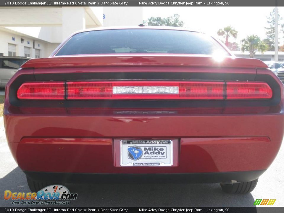 2010 Dodge Challenger SE Inferno Red Crystal Pearl / Dark Slate Gray Photo #6