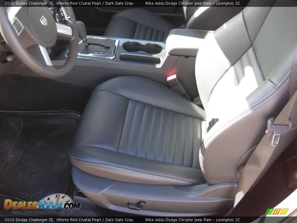 2010 Dodge Challenger SE Inferno Red Crystal Pearl / Dark Slate Gray Photo #8