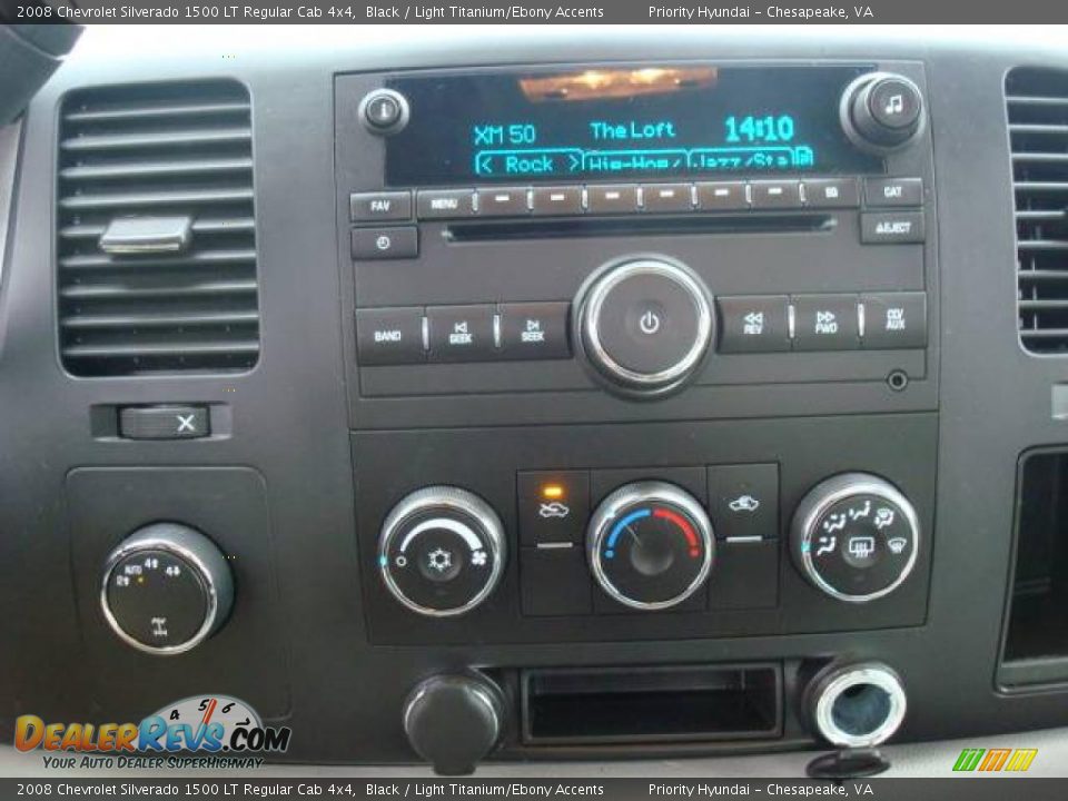 2008 Chevrolet Silverado 1500 LT Regular Cab 4x4 Black / Light Titanium/Ebony Accents Photo #9