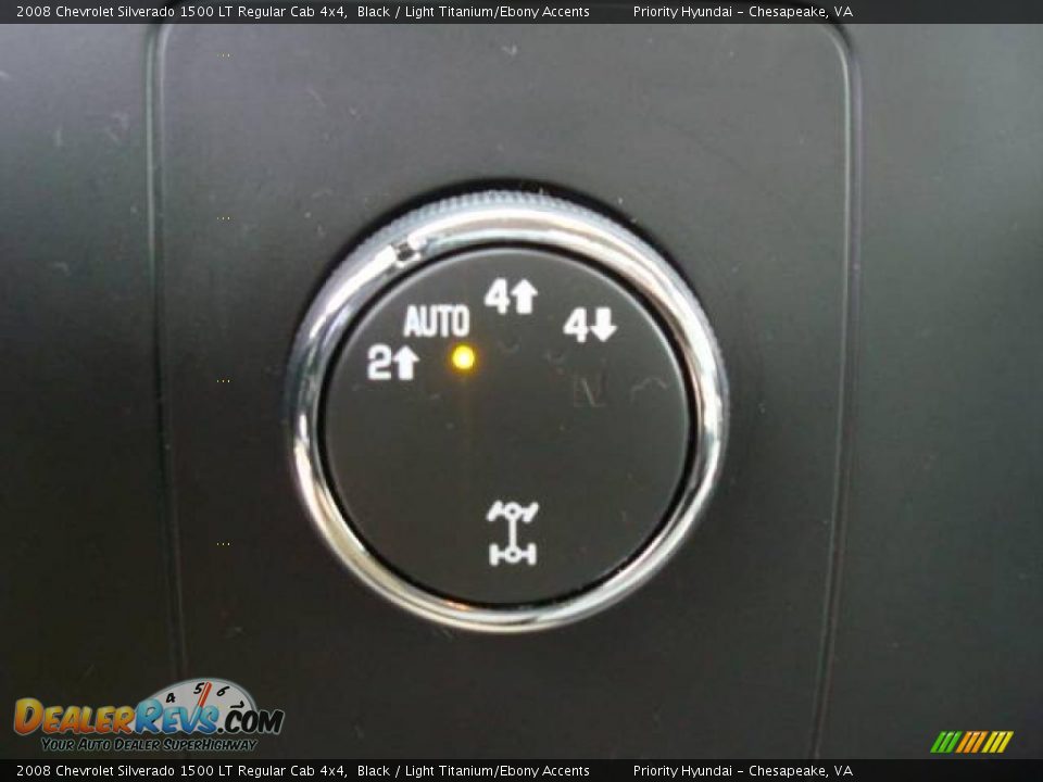 2008 Chevrolet Silverado 1500 LT Regular Cab 4x4 Black / Light Titanium/Ebony Accents Photo #10