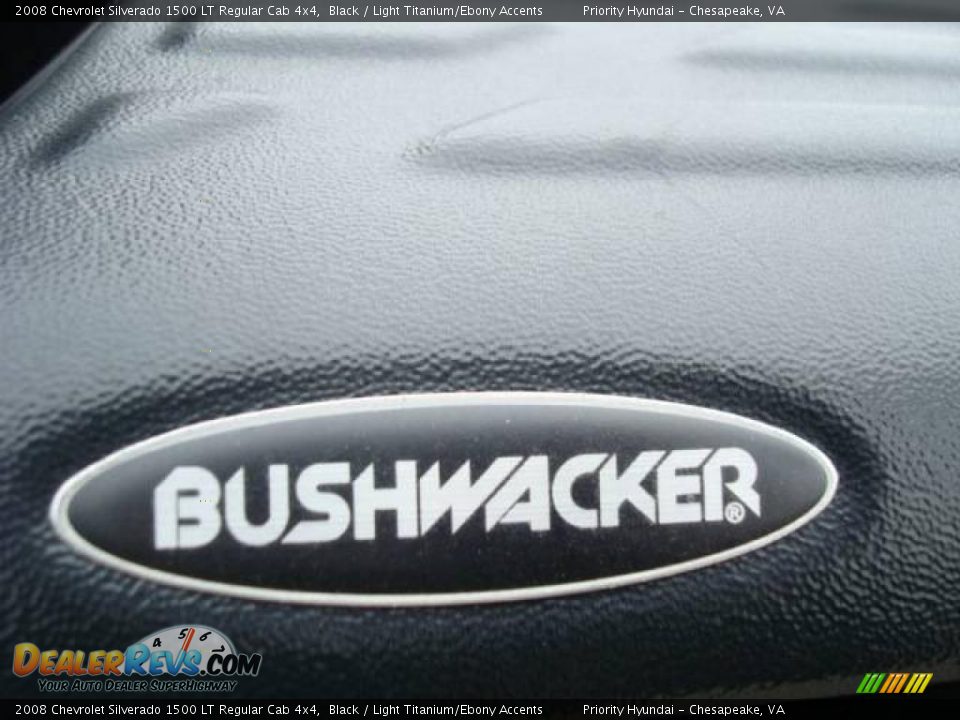 2008 Chevrolet Silverado 1500 LT Regular Cab 4x4 Black / Light Titanium/Ebony Accents Photo #13