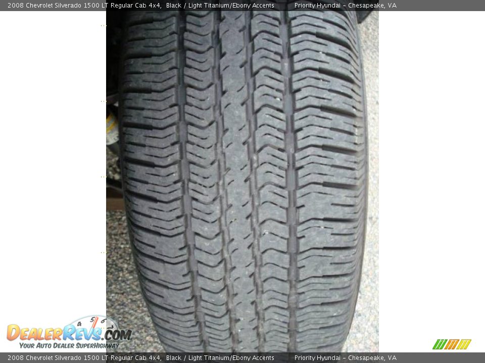 2008 Chevrolet Silverado 1500 LT Regular Cab 4x4 Black / Light Titanium/Ebony Accents Photo #16